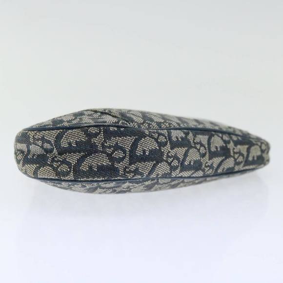 Christian Dior Trotter Canvas Saddle Pouch Accessory Pouch Navy Auth yk10980 - Picture 5 of 16